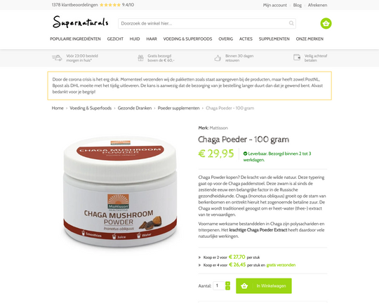 Chaga Poeder Logo